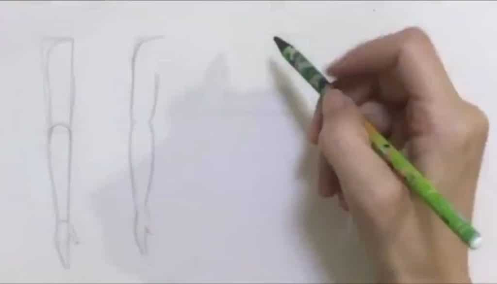 دست و بازو با زاویه شکسته در آموزش طراحی فیگور انسان