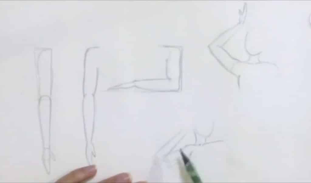 کشیدن دستها در حالت سهرخ با شانههای کج