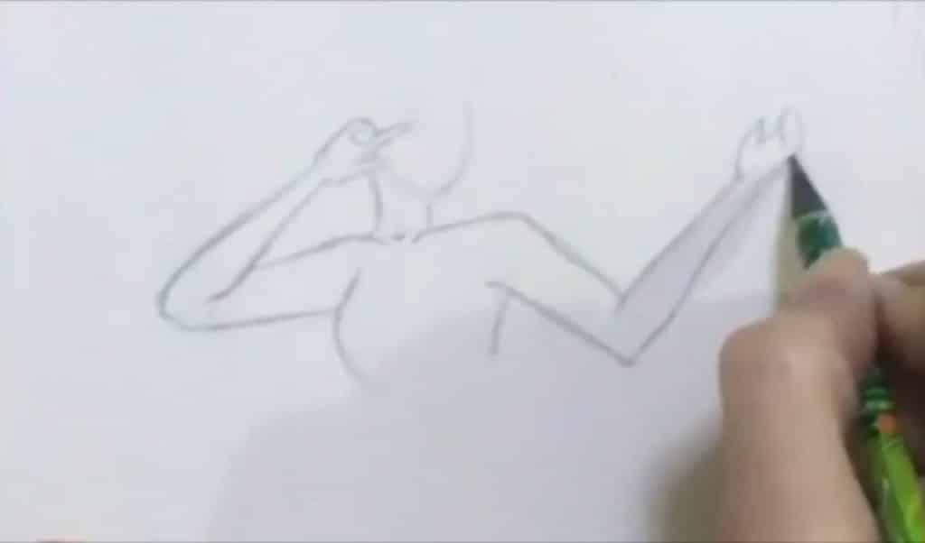 تکمیل دستها در آموزش طراحی فیگور انسان