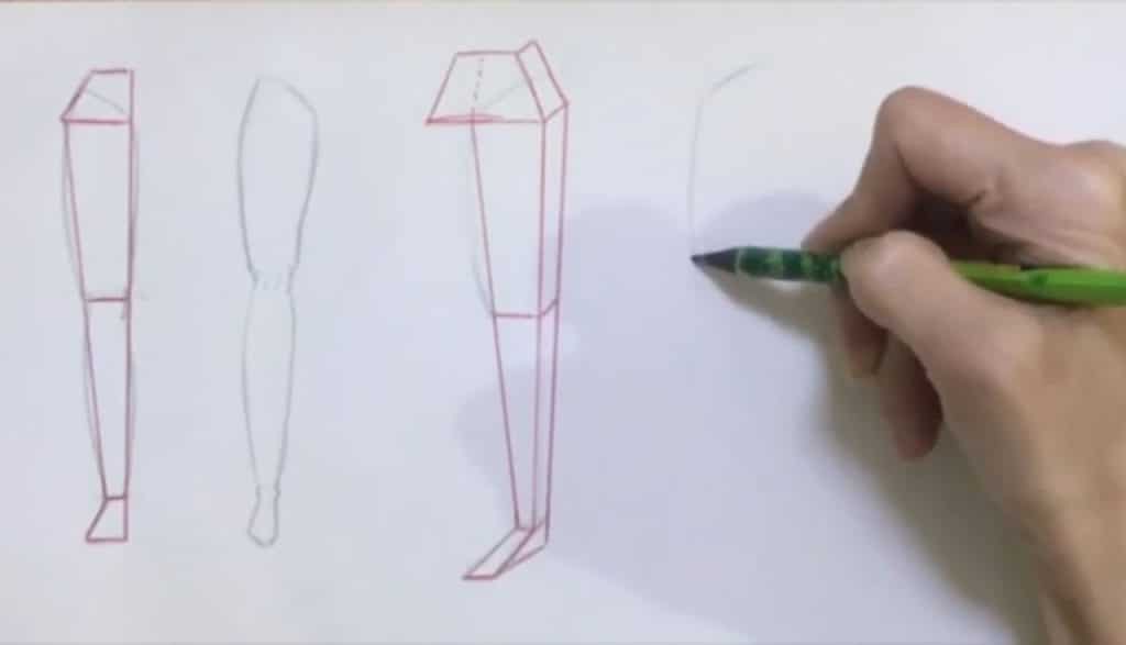 برجستگی و فرورفتگی ران در سه رخ