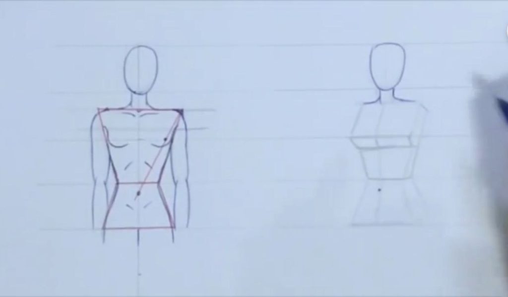 تکمیل گوه پایینی و شکلدهی گردن و شانه در حالت سه رخ