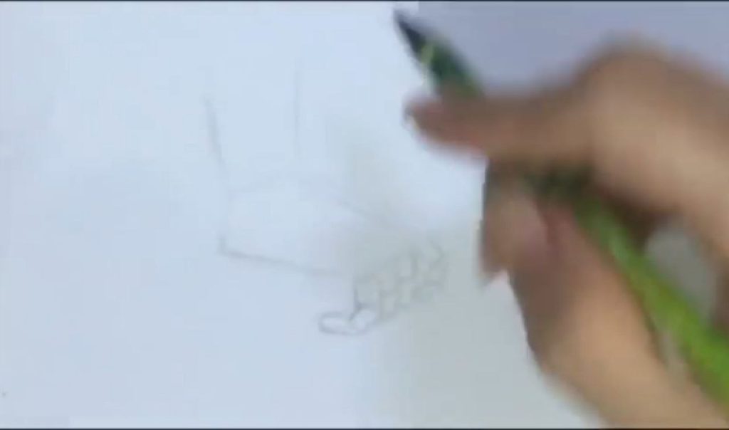 رسم بندهای انگشت و شکل مربع