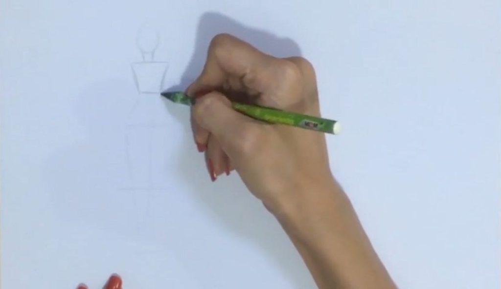 شروع طراحی فیگور بدن انسان با اشکال ساده