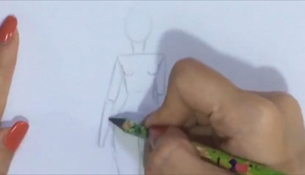 آرنج، گردن و تکمیل فیگور از رو به رو