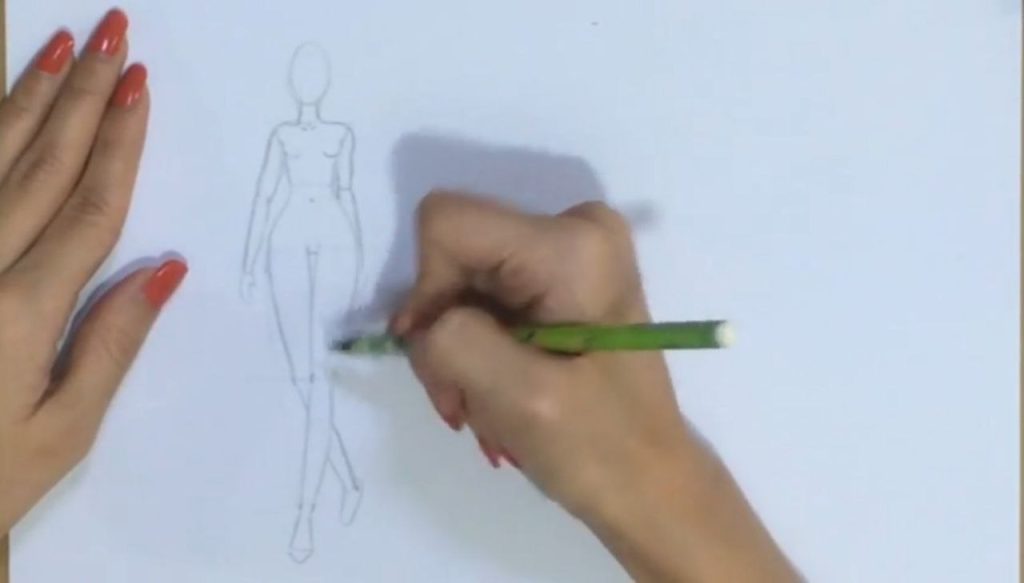 کشیدن ناف و گردن در طراحی فیگور بدن انسان