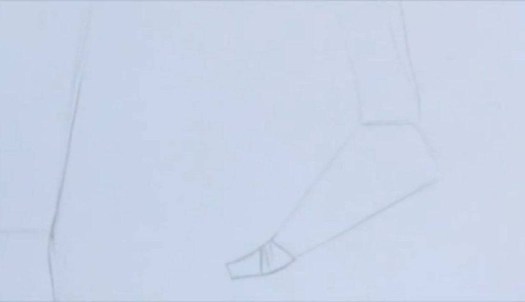 ترسیم انگشتها و سینه پا با برجستگیها در آموزش طراحی فیگور پا