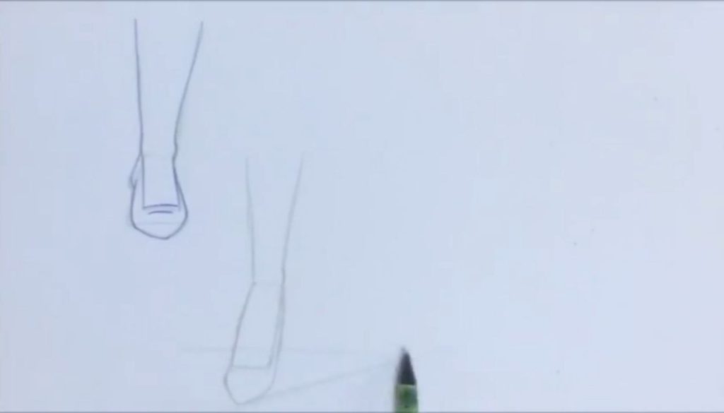 نمایش فشار روی پا و رسم جفت پا برای حالت طبیعی