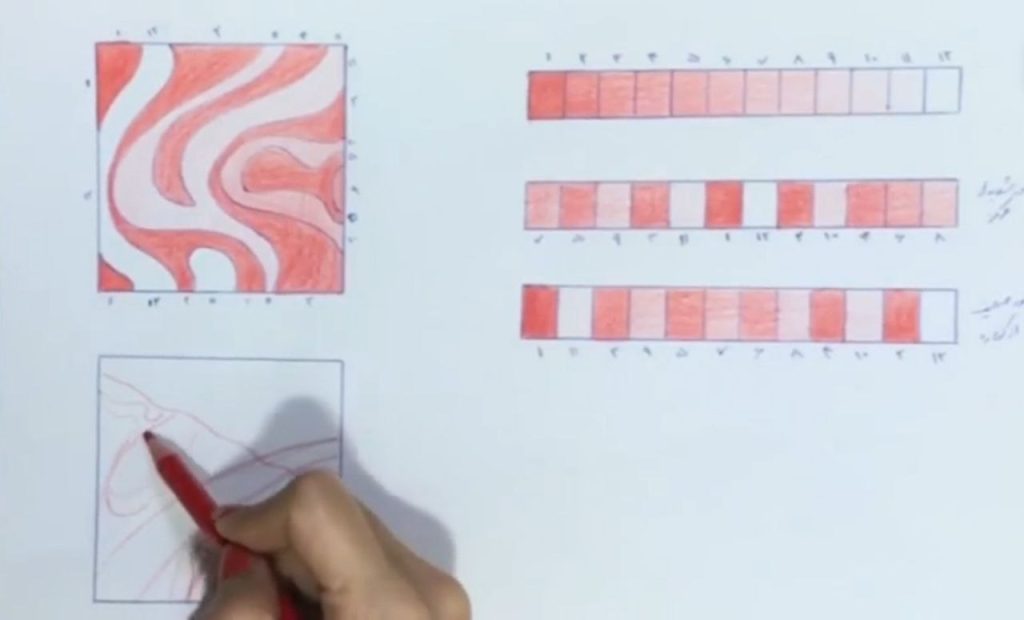 تکمیل فرم اولیه چینها در جنسیت پردازی پارچه