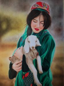 سفارش نقاشی چهره با مداد رنگی | طراحی چهره از روی عکس - Image 2