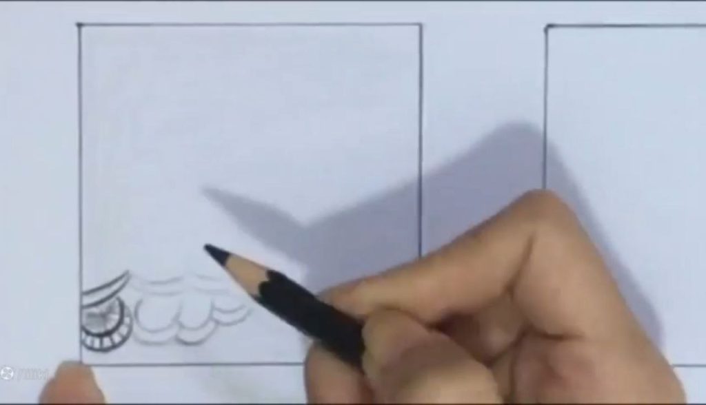 تقویت سیاهیها و ایجاد بافت پارچه