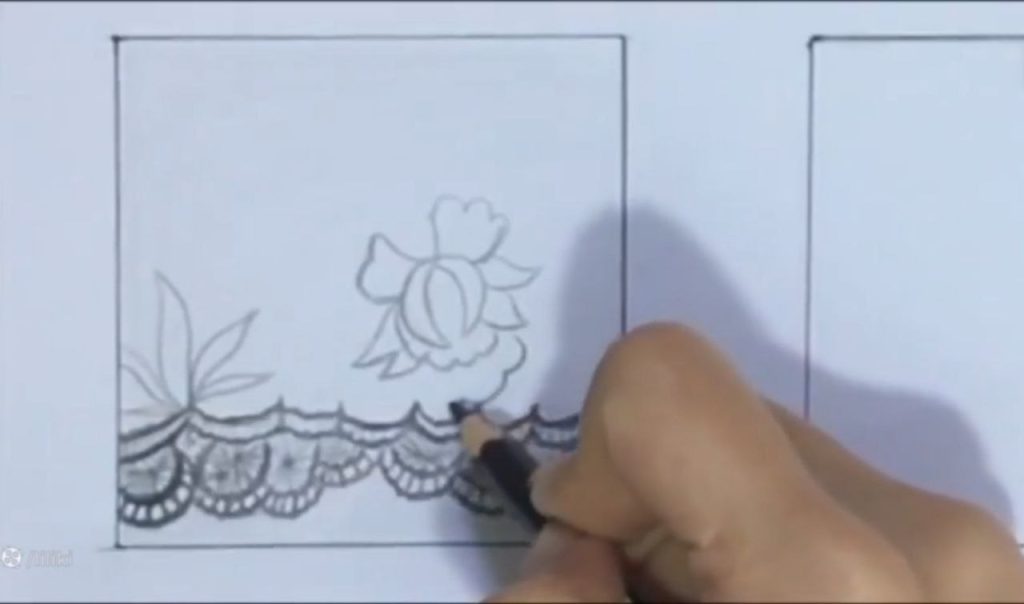 طراحی گل و برگها در جنسیت سازی پارچه