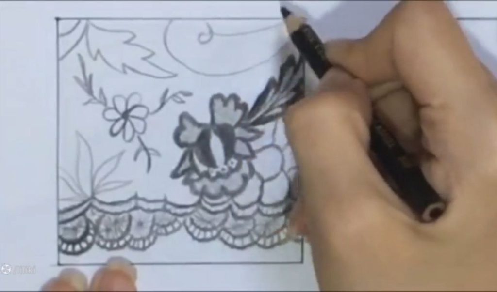 کشیدن طرح اشک در جنسیت سازی پارچه