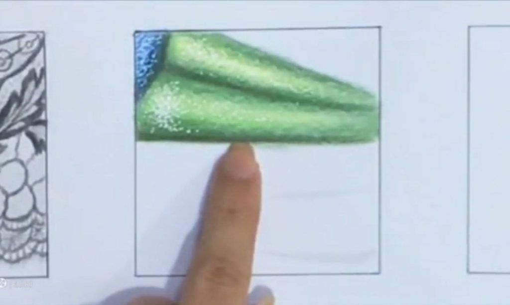 تکنیک ضربهای با خودکار سفید و افزایش درخشندگی