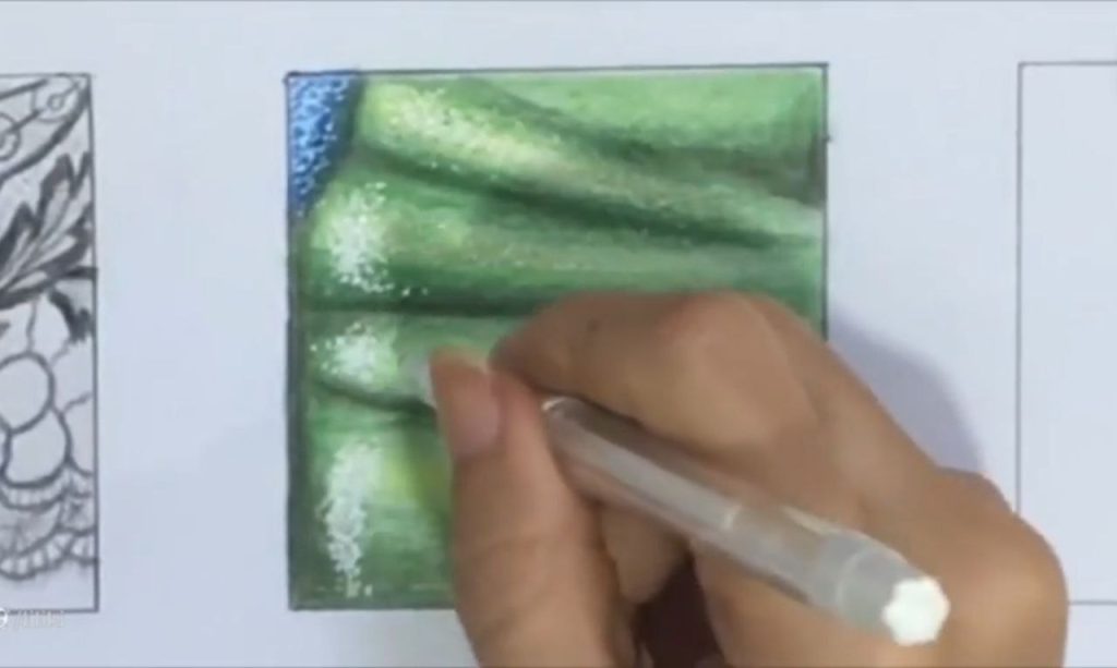 نهایی کردن نورها و پراکندگی نقاط در آموزش جنسیت سازی پارچه پولکی