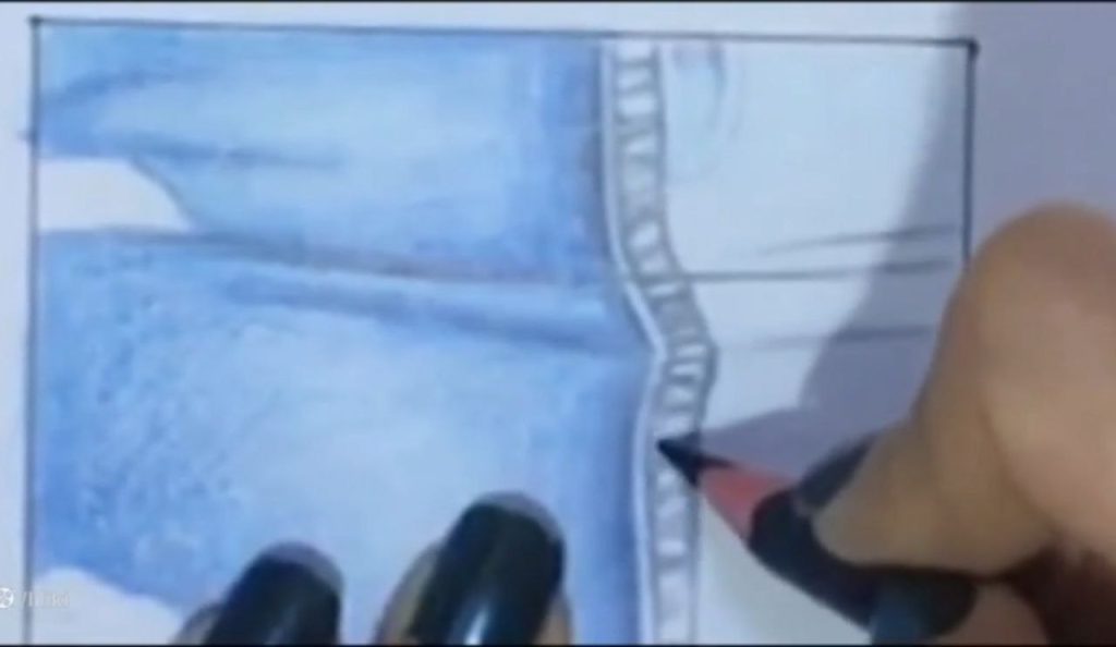 ایجاد بافت افقی و نامنظم در جنسیت سازی پارچه جین