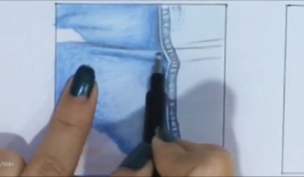 تقویت رنگ آبی و استفاده از پاککن