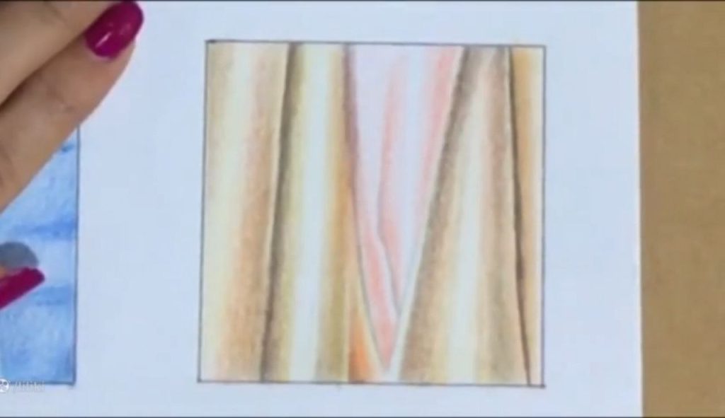 افزودن نارنجی و زرد برای گرمتر شدن سطح