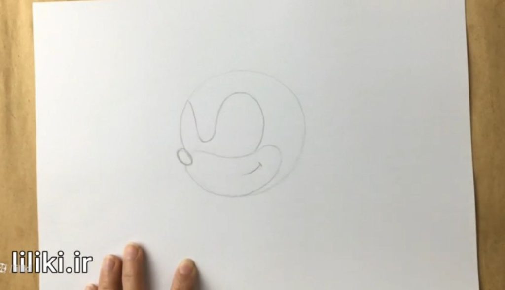 شروع نقاشی سونیک ساده