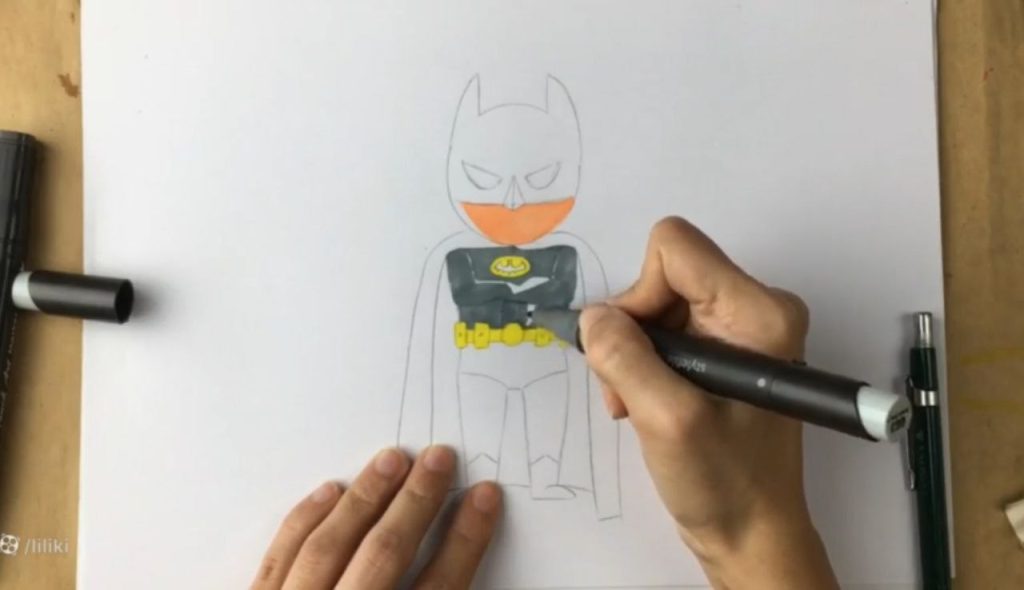 نورپردازی و نکات مهم رنگآمیزی با ماژیک