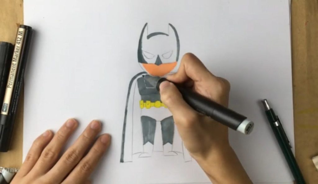 تکمیل شلوار و سایهپردازی نهایی بتمن