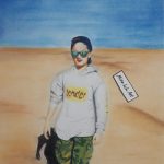 سفارش نقاشی چهره با مداد رنگی