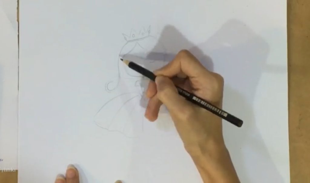 کشیدن مدل مو در نقاشی دخترانه فانتزی