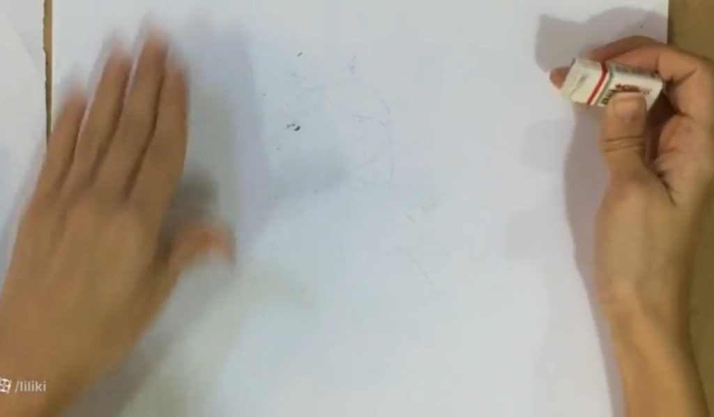 کم رنگ کردن طرح اولیه برای رنگ آمیزی نقاشی