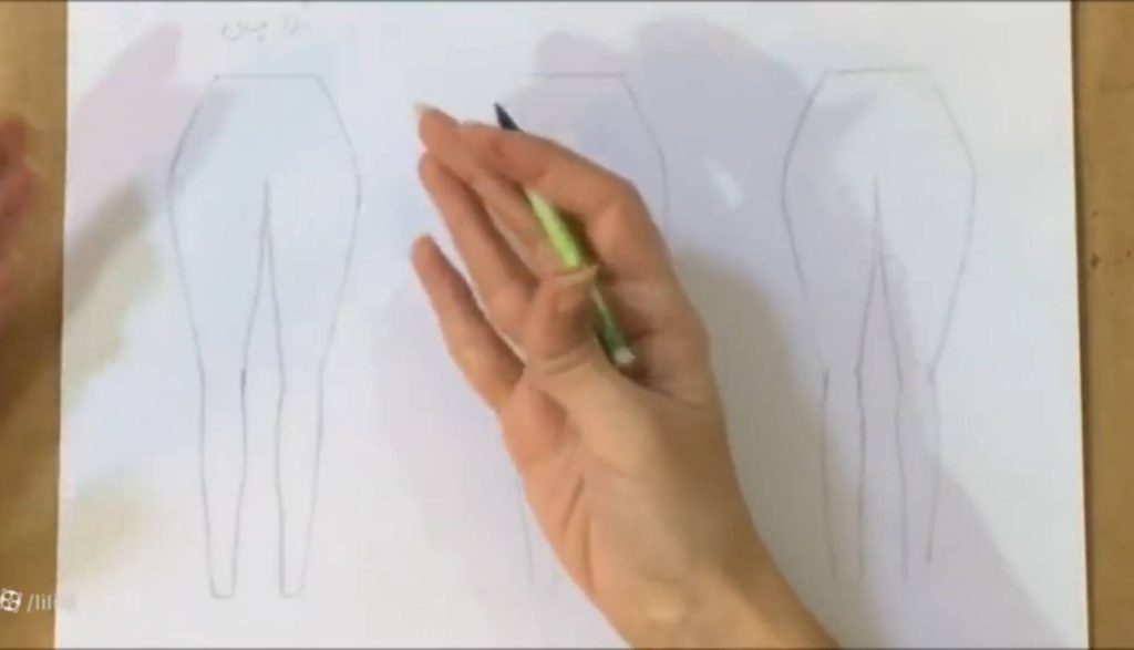 طراحی شلوار اسکینی یا چسبان